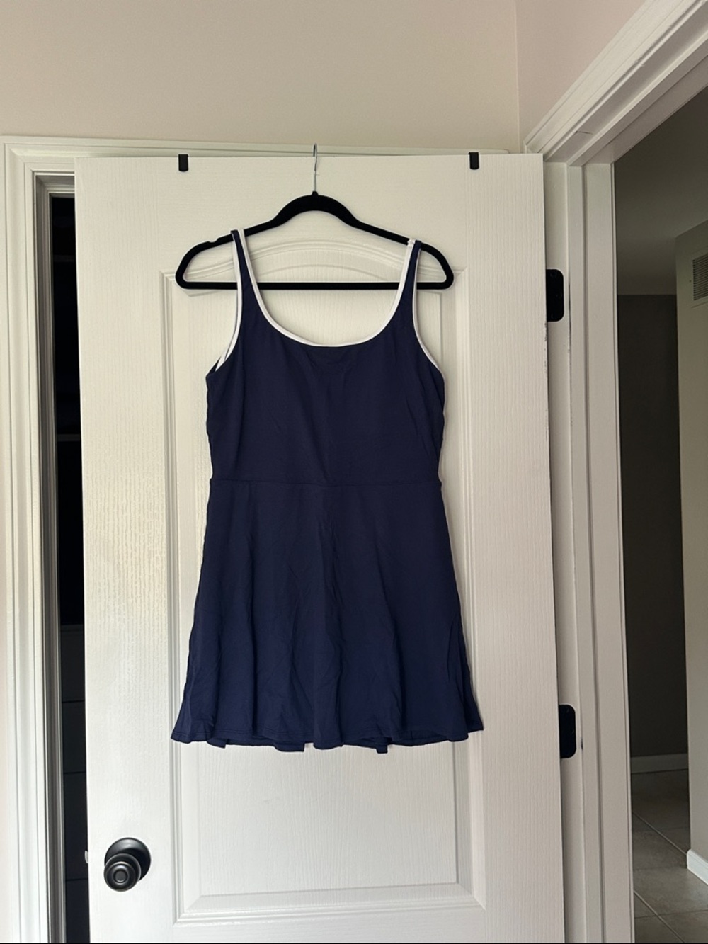 Tommy Bahama Navy Dress with White Trim